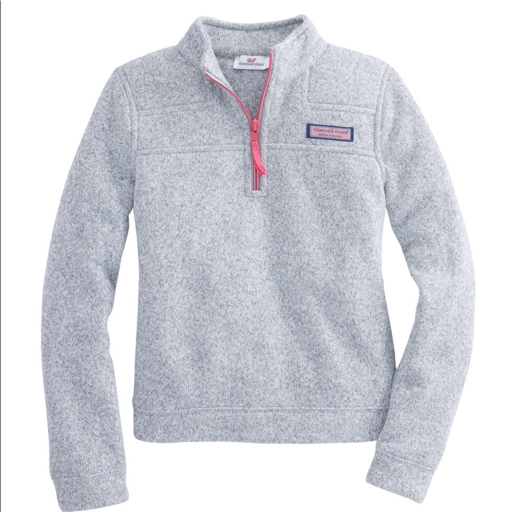 Vineyard Vines Girls Sweater Fleece Shep Shirt